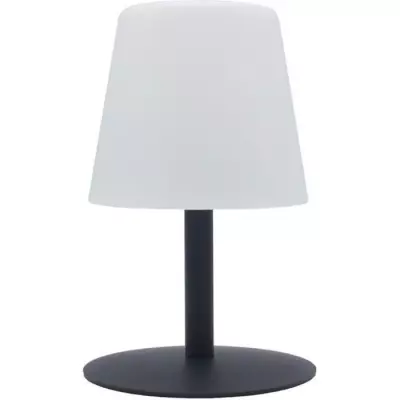 Lampe de table LED sans fil Standy Mini Rock - Lumisky - Gris et blanc - H 25 cm