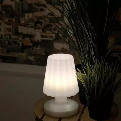Lumisky Lady Mini : lampe à poser rechargeable LED blanc chaud - H22 cm