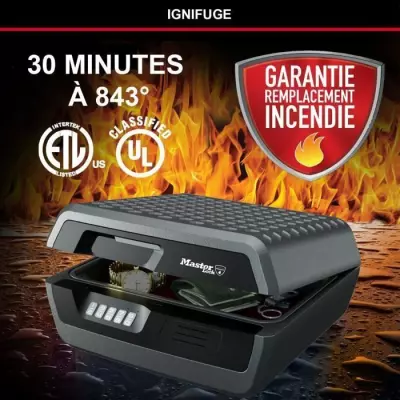 Malette de Sécurité Anti feu MASTER LOCK - Ignifuge et Etanche