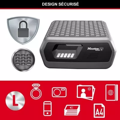Malette de Sécurité Anti feu MASTER LOCK - Ignifuge et Etanche