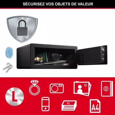 Coffre-fort biométrique Master Lock LX110BEURHRO - Protection des biens de valeur