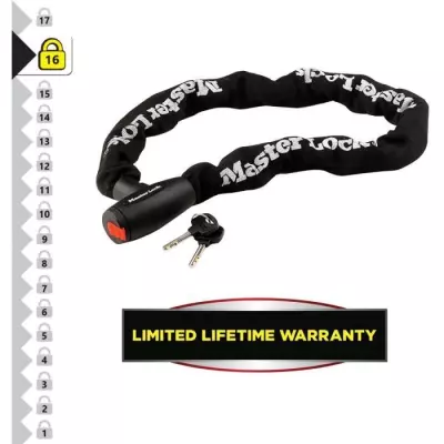 Antivol moto robuste - Chaîne en acier cémenté de 10 mm