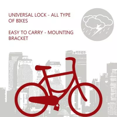 Cadenas en U Master Lock 11 cm - Protection Antivol