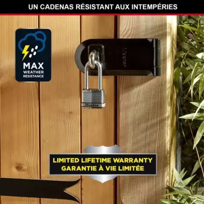 Lot de 3 Cadenas Haute Sécurité MASTER LOCK - Acier Laminé