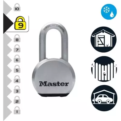 Cadenas Haute Sécurité en Acier Inoxydable - MASTER LOCK M830EURDLH