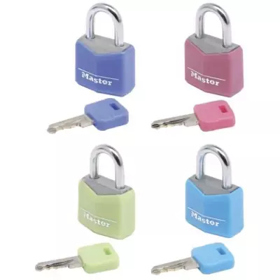 Pack Familial de 4 Petits Cadenas Colorés - MASTER LOCK