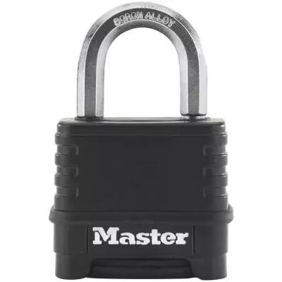 Cadenas à combinaison Excell Zinc 57 mm Noir - Sécurité maximale