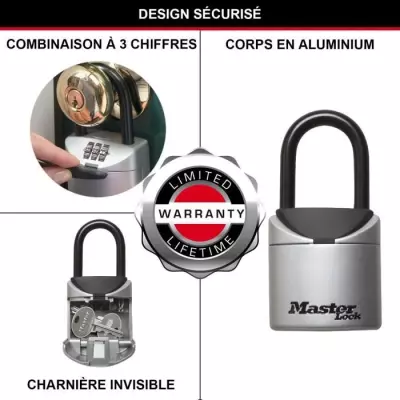 Boîte à Clé sécurisée XS avec Anse - MASTER LOCK 5406EURD