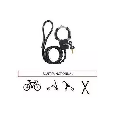 Antivol Menottes Trottinettes Street Cuff - Noir - Sécurité Maximale