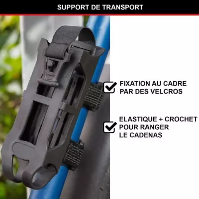 Antivol Vélo à Code MASTER LOCK 8336EURDPRO - Acier Trempé, Combinaison Programmable, Support Inclus