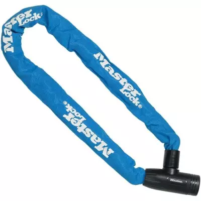 Chaîne antivol vélo bleue Master Lock [90 cm]