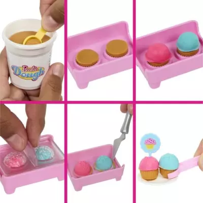 Barbie Pâtisserie Malibu avec 18 accessoires - Coffret poupée HJY19