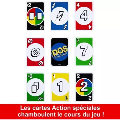 Jeu de cartes Mattel Games - DOS Seconde Édition - Fun et compact