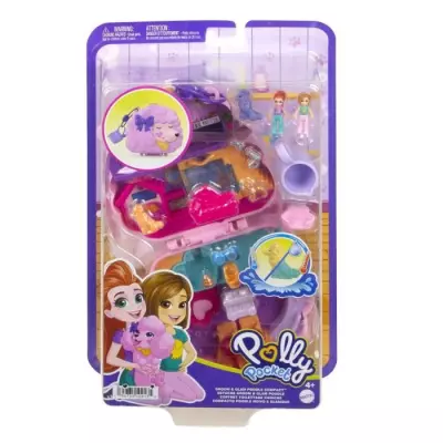 Coffret Toilettage Caniche Polly Pocket - 2 figurines et 12 accessoires