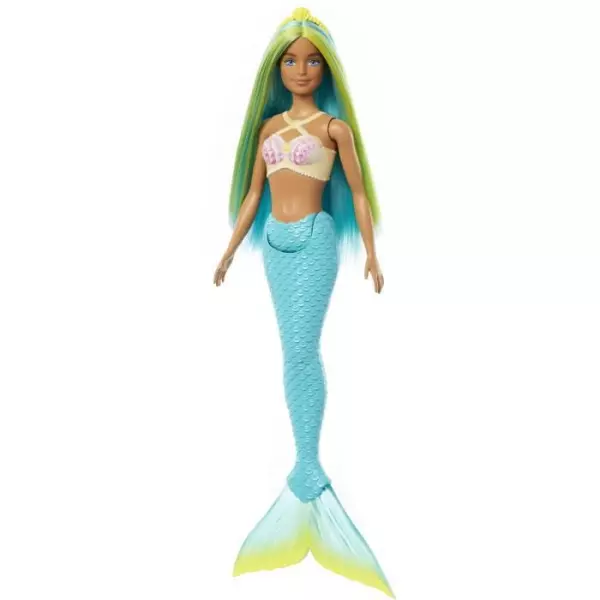 Barbie-Poupées Sirenes avec cheveux et nageoire colorés et serre-tete HRR03