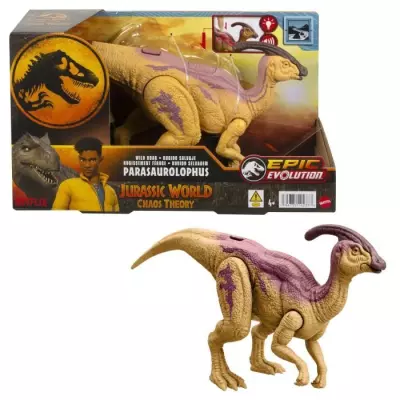 Figurine articulée Jurassic World Parasaurolophus Rugissement Féroce