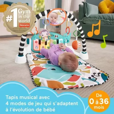 Tapis Piano Éveil Musical Fisher-Price - Aire d'Éveil Tapis Piano Éveil Musical Fisher-Price - Aire d'Éveil