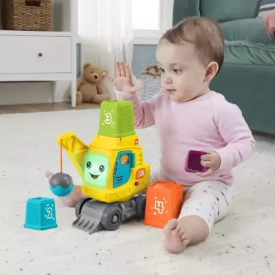 Éveillez l'imagination avec le Fisher-Price-La Calculo'Grue-Blocs Éveillez l'imagination avec le Fisher-Price-La Calculo'Grue-Blocs