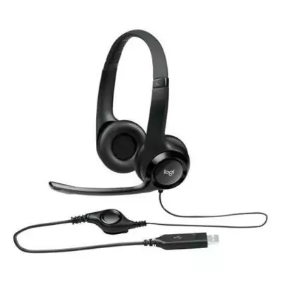 Casque - Filaire - Logitech - H390 - USB - Anti-parasite - Noir