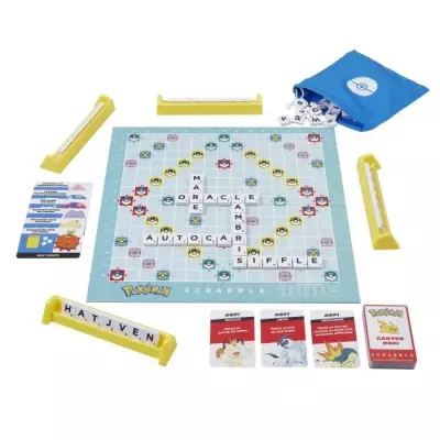 Scrabble Pokémon: Jeu de société familial avec 2 modes de jeu - HXT27 Scrabble Pokémon: Jeu de société familial avec 2 modes de jeu - HXT27