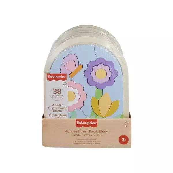 Fisher-Price – Puzzle Fleurs en Bois