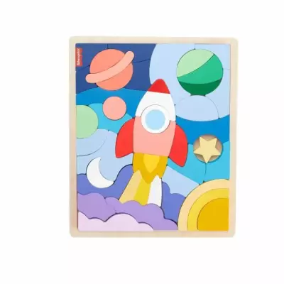 Fisher-Price – Puzzle en Bois L’Espace