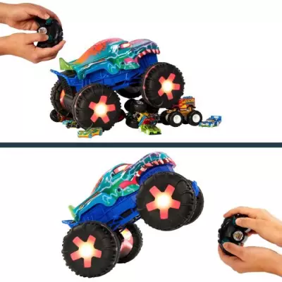 Véhicule télécommandé Hot Wheels Monster Trucks Mega-Wrex 1/15 JBD90
