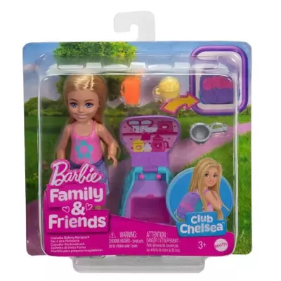Poupée Chelsea et accessoires avec sac à dos - 3 ans + Poupée Chelsea et accessoires avec sac à dos - 3 ans +