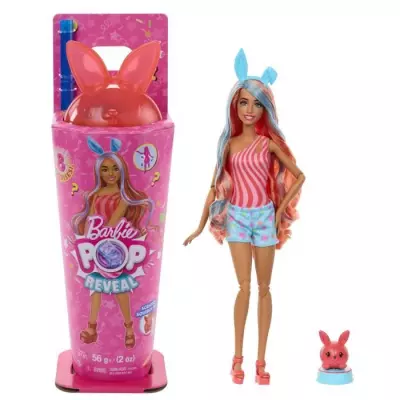 Découvrez le Barbie Pop Reveal Lapin & Accessoires - Série Shakes - 3 ans+ Découvrez le Barbie Pop Reveal Lapin & Accessoires - Série Shakes - 3 ans+