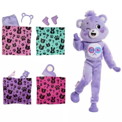 Découvre la Poupée Barbie Cutie Reveal Bisounours Tougentille Mauve Découvre la Poupée Barbie Cutie Reveal Bisounours Tougentille Mauve