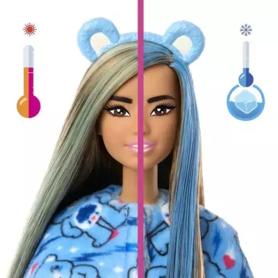 Poupée Barbie Cutie Reveal Bisounours Touronchon Bleu - 3ans +- JCN96 Poupée Barbie Cutie Reveal Bisounours Touronchon Bleu - 3ans +- JCN96