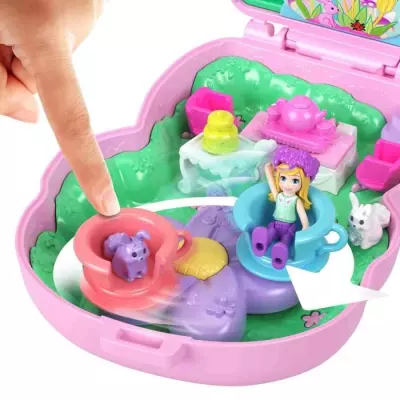 Coffret Polly Pocket Jardin Lapin l'heure du thé - Jouet de Voyage Coffret Polly Pocket Jardin Lapin l'heure du thé - Jouet de Voyage