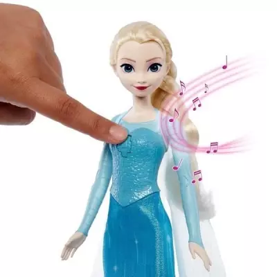 Poupée chantante La Reine des Neiges Elsa - 4 langues - 3 ans+