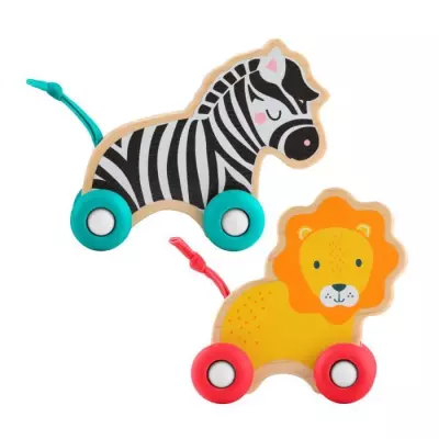 Jouet en bois : Animaux à pousser Fisher-Price - JFN19