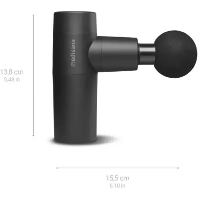 Pistolet de massage MEDISANA - Percussion 5 niveaux - Noir Pistolet de massage MEDISANA - Percussion 5 niveaux - Noir