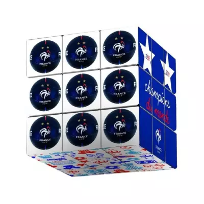 Casse-tête Rubik's Équipe de France - Supportez les Bleus avec ce cube 3x3 !