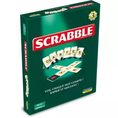 Scrable cartes - 3 jeux en 1 pour des heures de fun - MEGABLEU