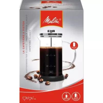 Cafetière à piston MELITTA Standard 9 tasses - Programmable Cafetière à piston MELITTA Standard 9 tasses - Programmable