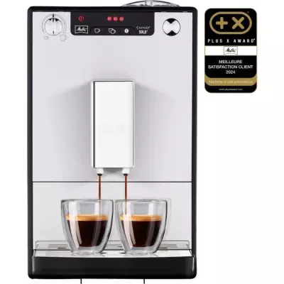 Machine à café Melitta Solo - Argent | Brosseur à grain | 56x39x30 cm