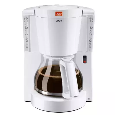 Cafetière MELITTA LOOK IV 1011-01 - 15 tasses - Filtre - Blanc Cafetière MELITTA LOOK IV 1011-01 - 15 tasses - Filtre - Blanc