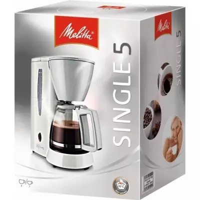 Cafetière Melitta Single 5 Blanc - 8 tasses 650W