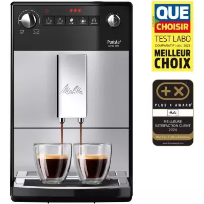 Machine à Café à Grain MELITTA Purista - Argent : Performance et Élégance