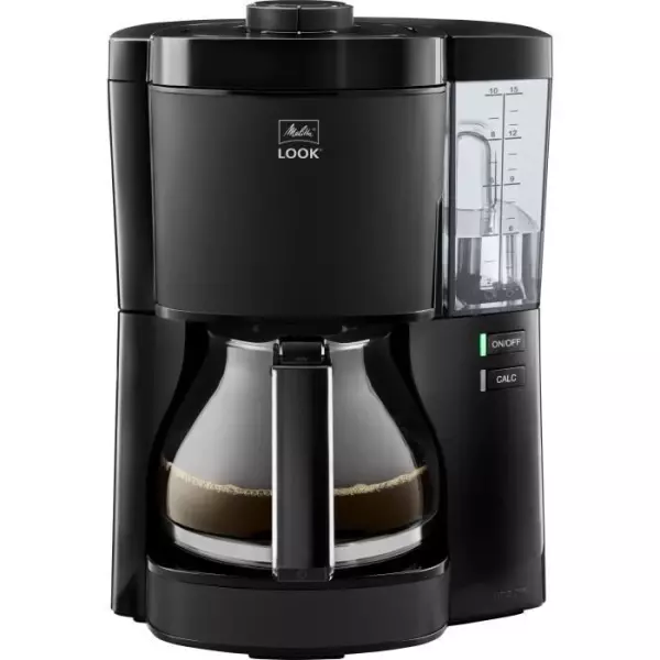 Cafetiere - MELITTA - Look V Glass 1025-02 - 1080 W - 1,25 L - Noir