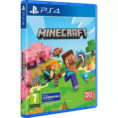 Découvrez le jeu Minecraft Starter Édition Refresh PS4 - Dimensions compactes