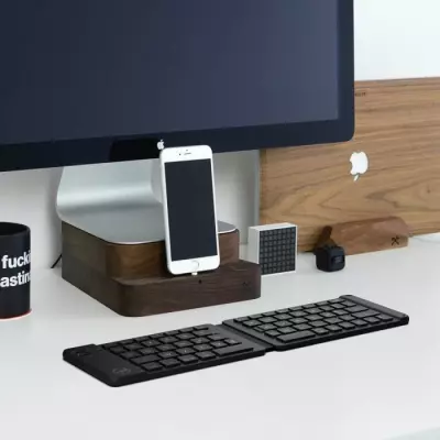 Clavier bluetooth pliable MOBILITY Noir Azerty - Compact et pratique