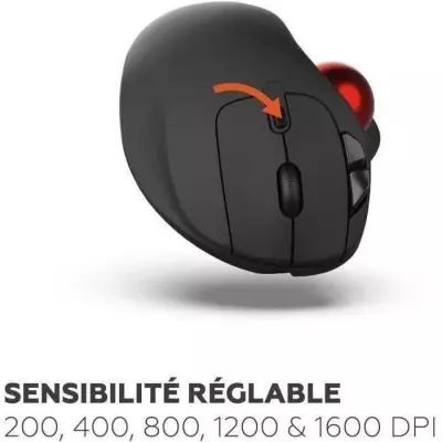 Souris sans fil - MOBILITY LAB - Trackball - Noir - Compact et Ergonomique