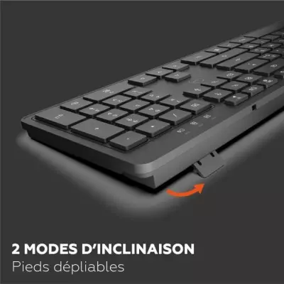 Clavier sans fil MOBILITY LAB Premium AZERTY Noir - Compact et Élégant