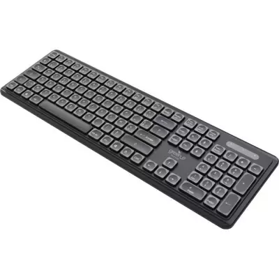 Clavier filaire écologique MOBILITY USB-A Noir - Design compact et durable