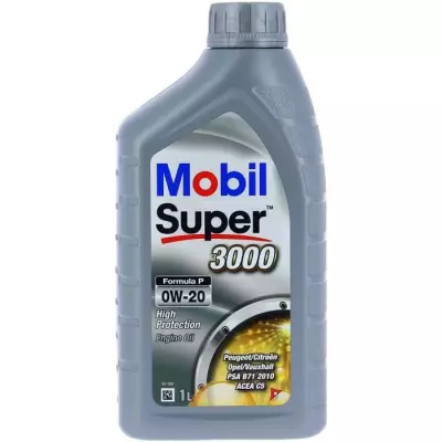 Bidon huile moteur Mobil S3000 0W20 Formula-P 1L - 4 saisons