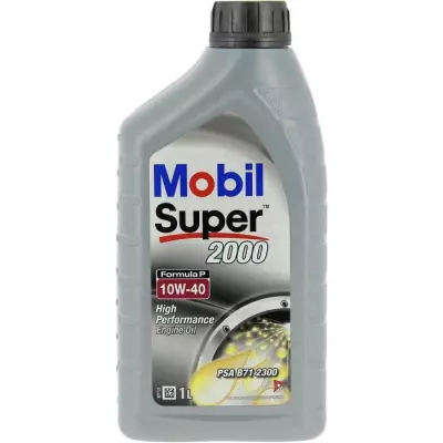 Bidon huile moteur MOBIL S2000 10W40 Formula-P - 1 L - 4 saisons